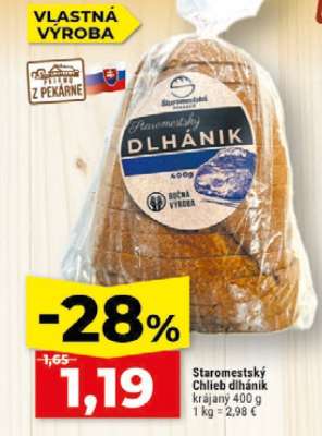 Staromestský Chlieb dlhánik