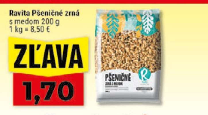 Ravita Pšeničné zrná s medom 200 g
