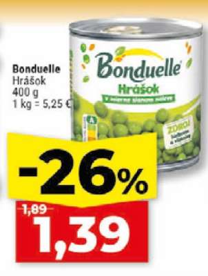 Bonduelle hrášok