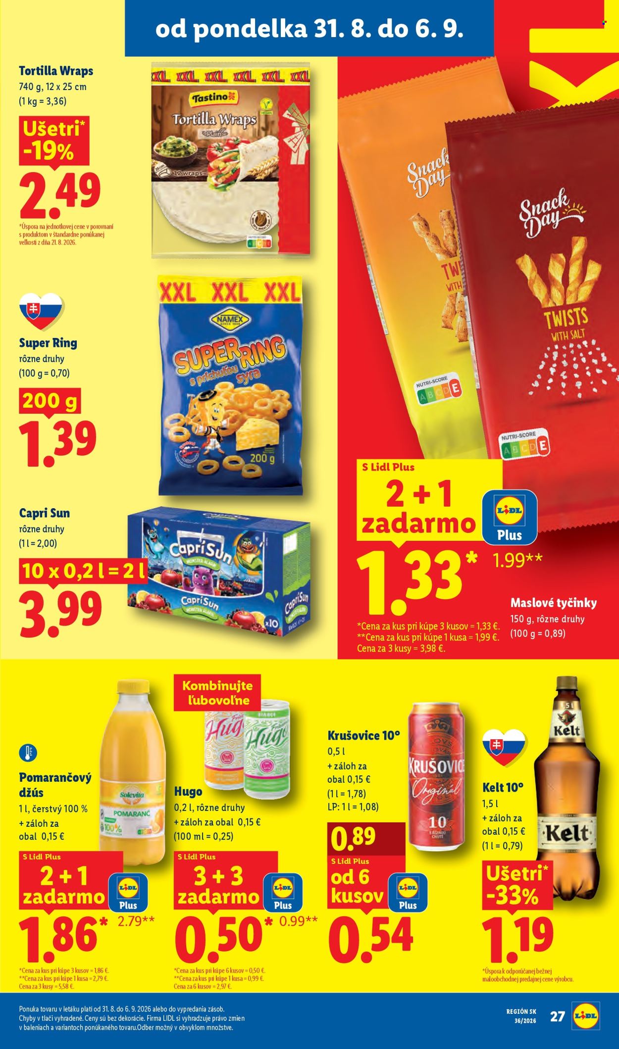 Leták Lidl - 31.8.2026 - 6.9.2026. Strana 35