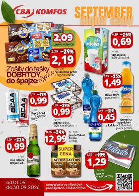 CBA Komfos - Super ceny - Výhodne každý deň!