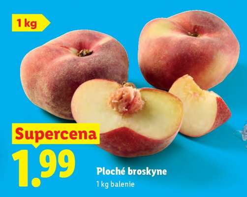 Ploché broskyne