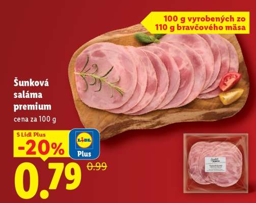 Šunková saláma premium