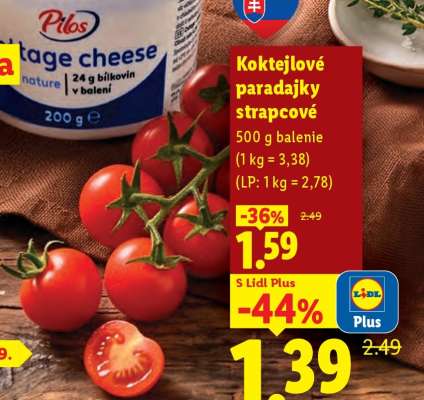 Koktejlové paradajky strapcové