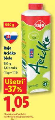 Rajo Acidko biele