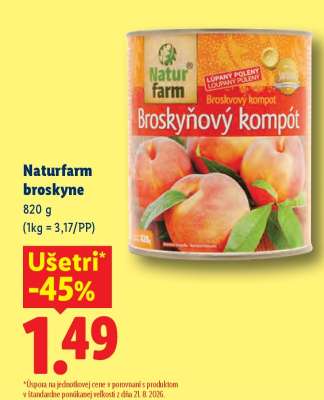 Naturfarm broskyne