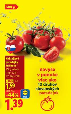 Koktejlové paradajky kríčkové