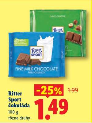 Ritter Sport čokoláda