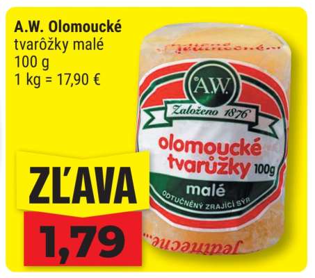 A.W. Olomoucké tvarôžky malé