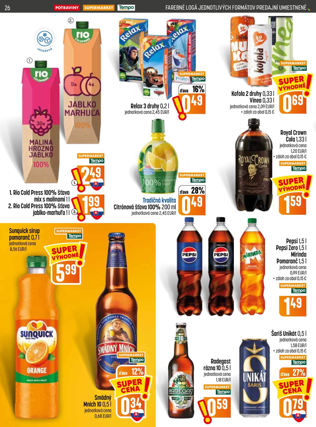 Leták COOP Jednota - 3.9.2026 - 9.9.2026. Strana 26