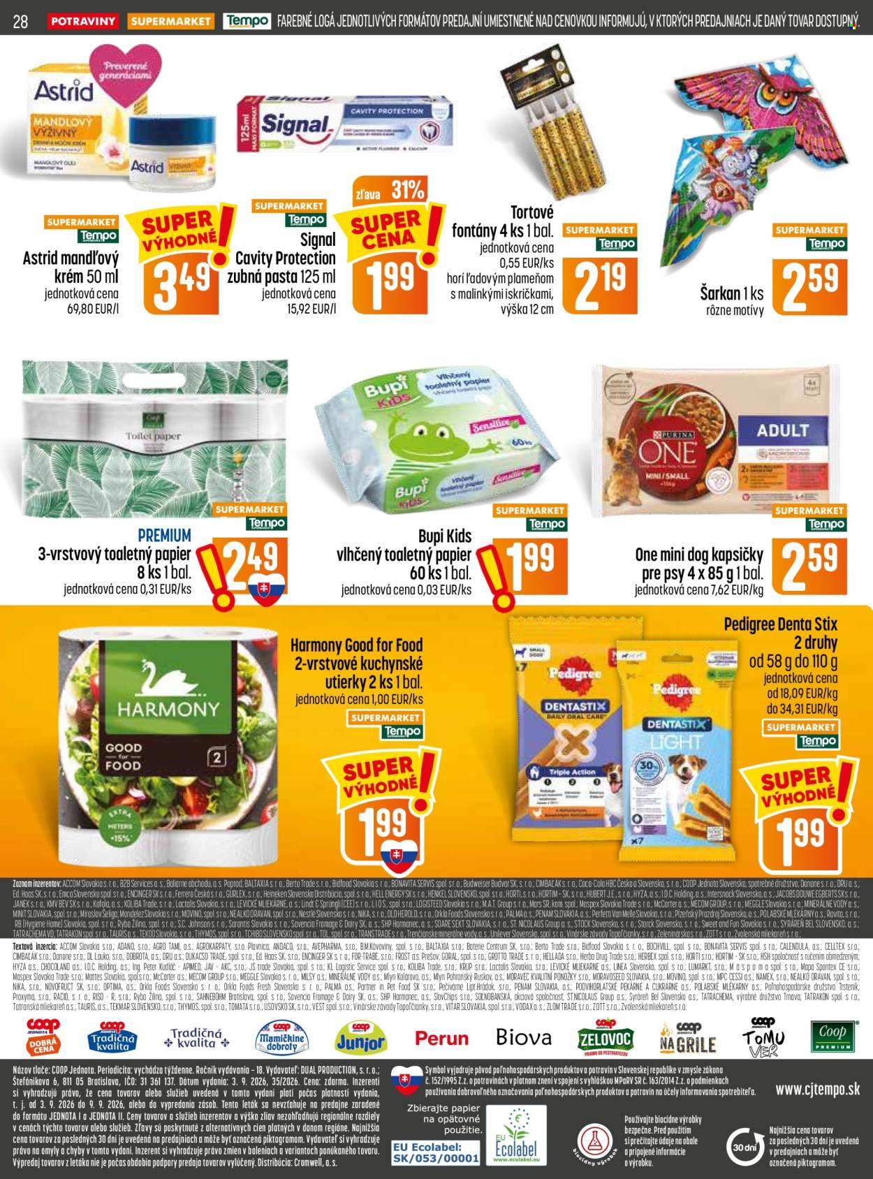 Leták COOP Jednota - 3.9.2026 - 9.9.2026. Strana 28
