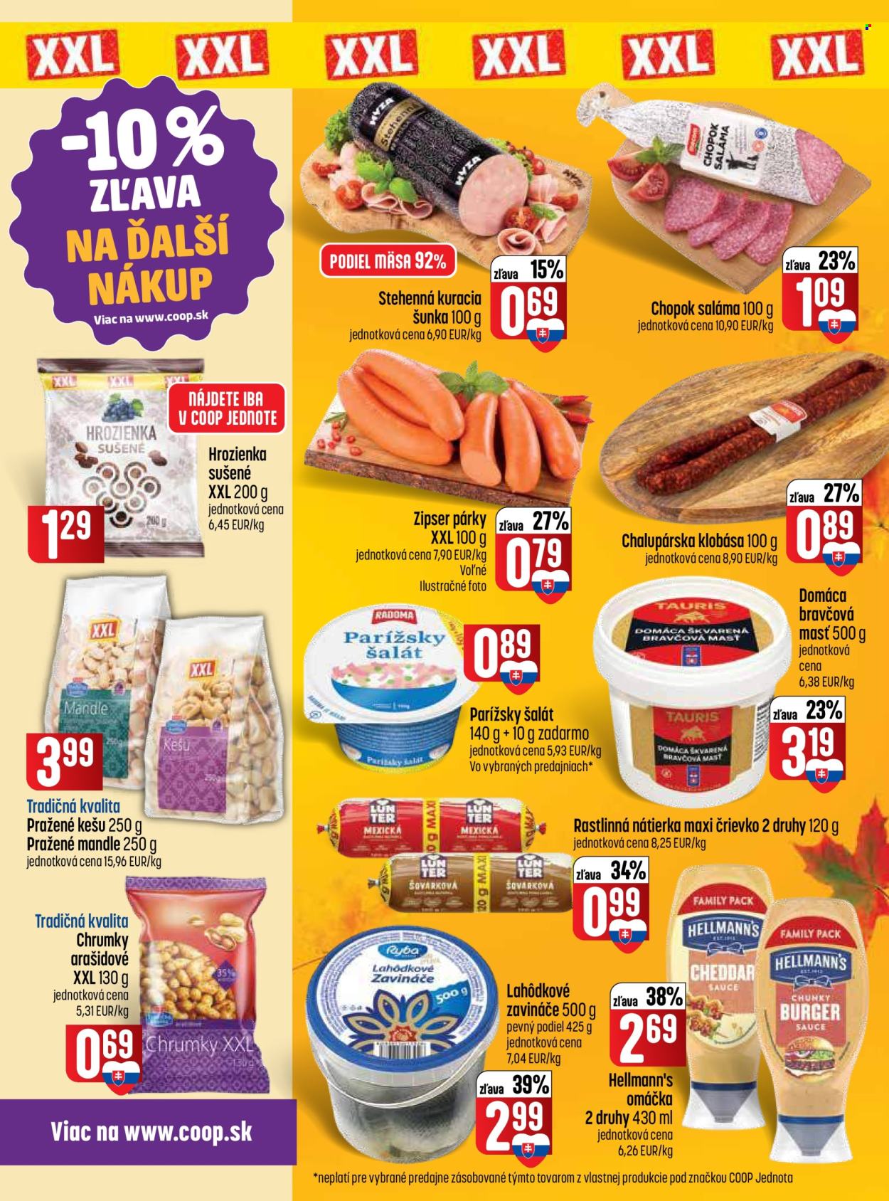 Leták COOP Jednota - 3.9.2026 - 23.9.2026. Strana 3