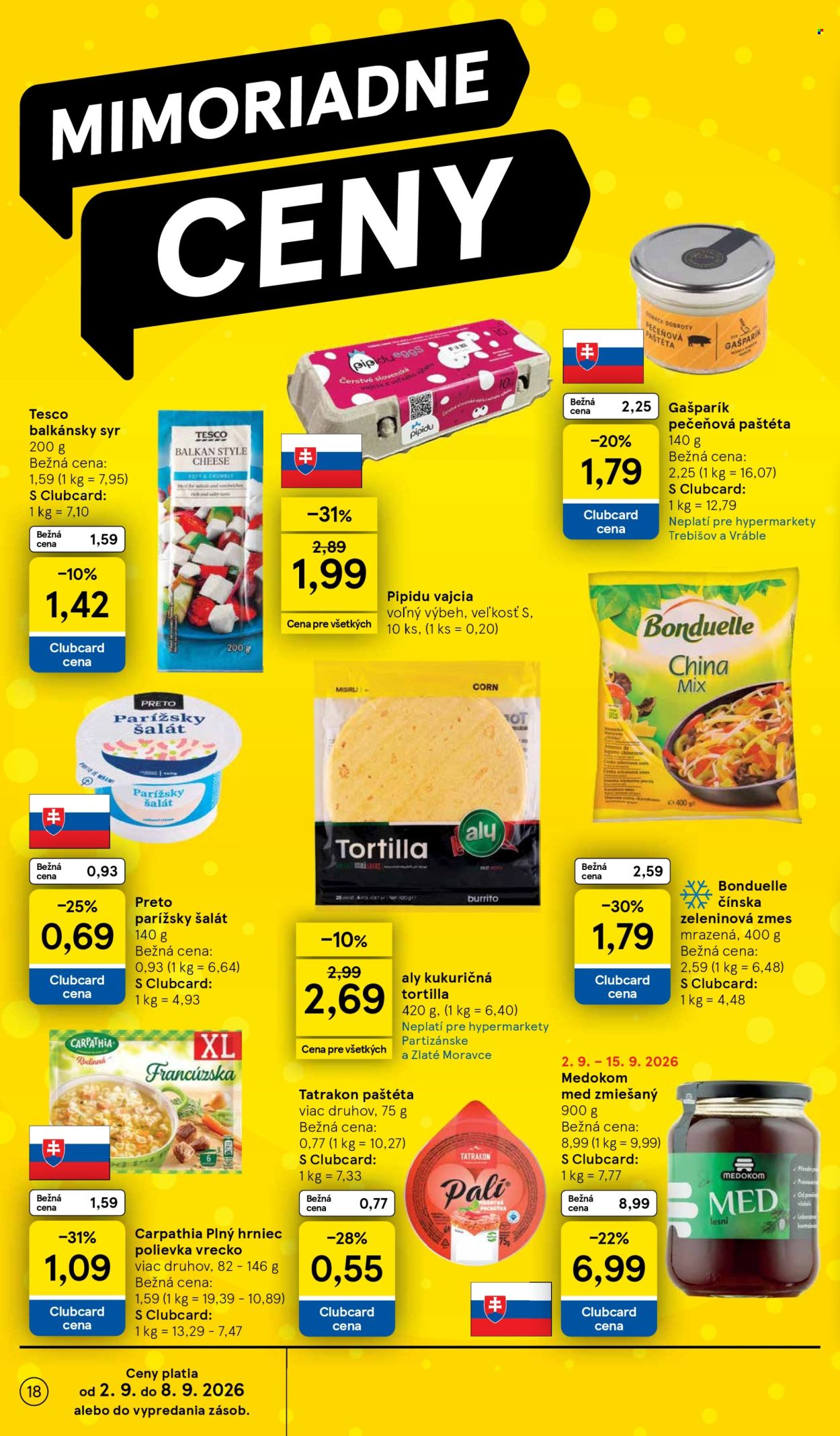 Leták TESCO - 2.9.2026 - 8.9.2026. Strana 18