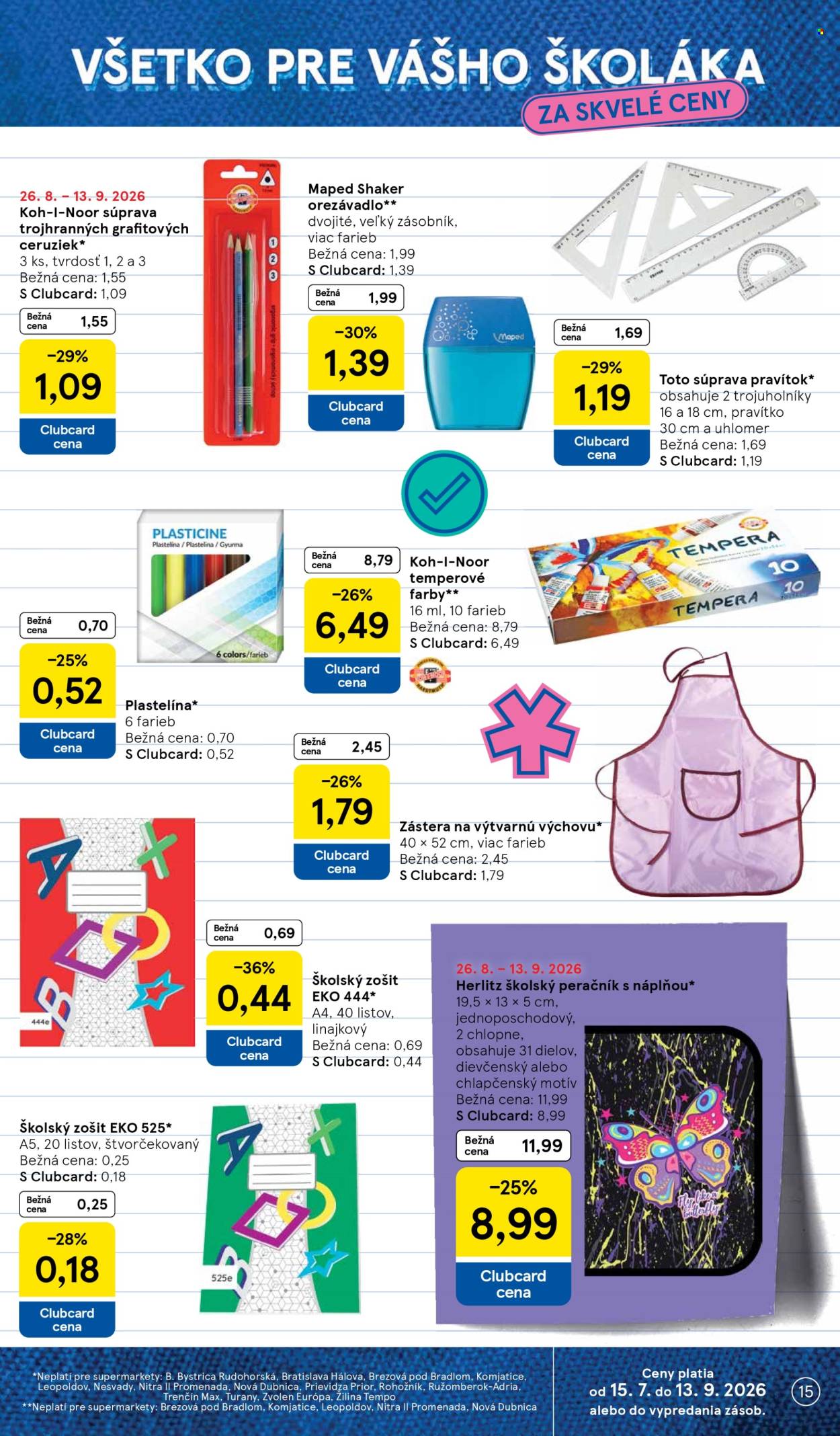 Leták TESCO supermarket - 2.9.2026 - 8.9.2026. Strana 15