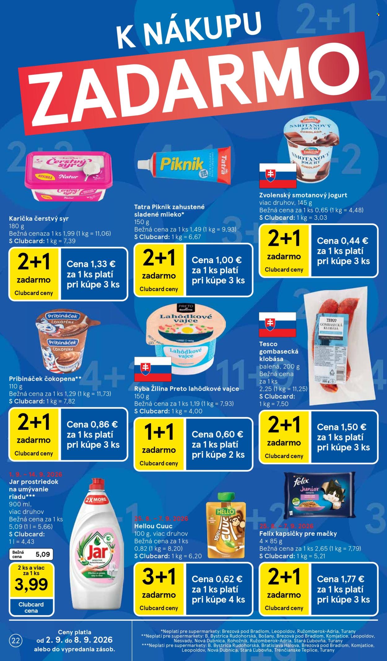 Leták TESCO supermarket - 2.9.2026 - 8.9.2026. Strana 22