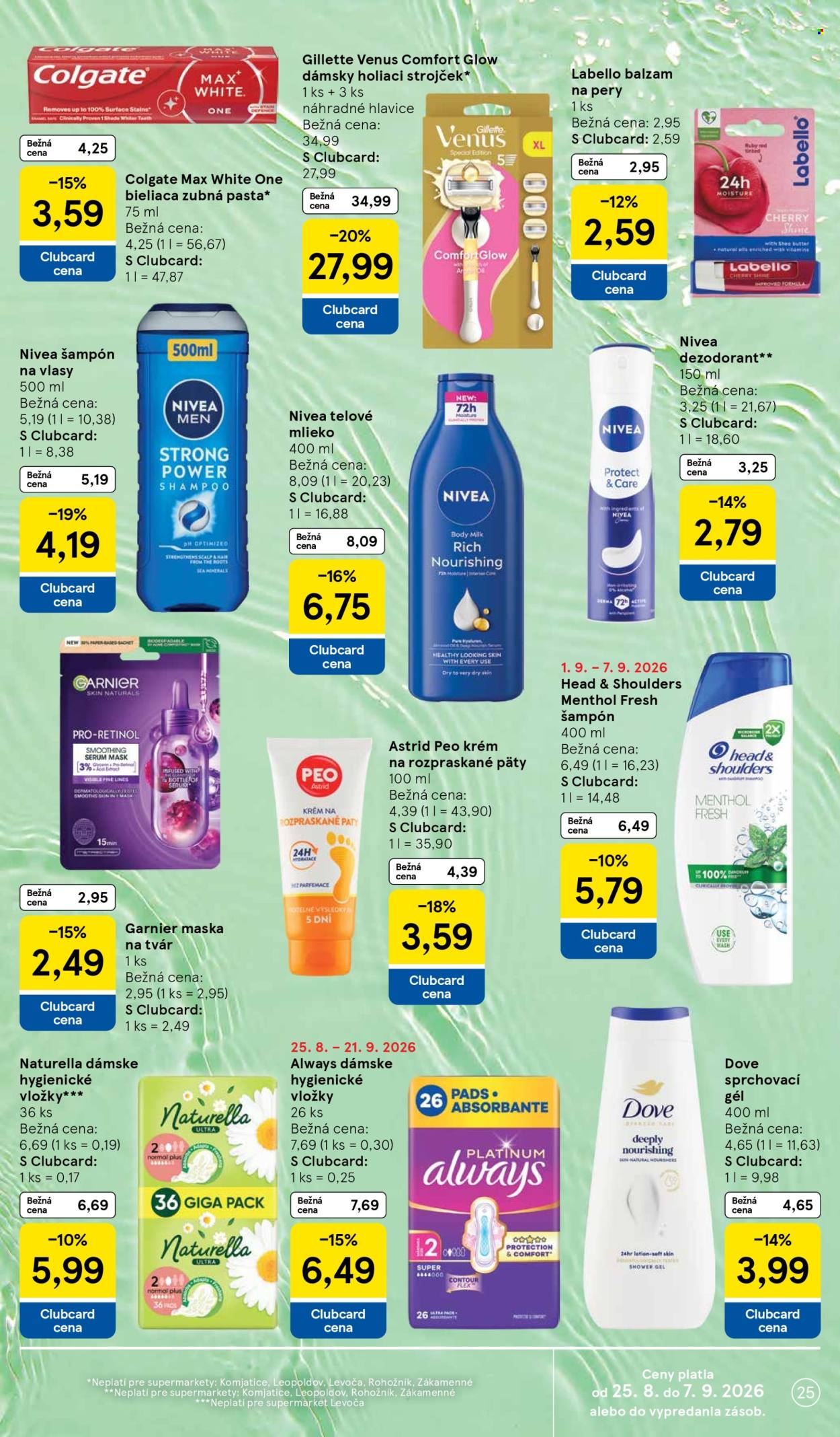Leták TESCO supermarket - 2.9.2026 - 8.9.2026. Strana 25