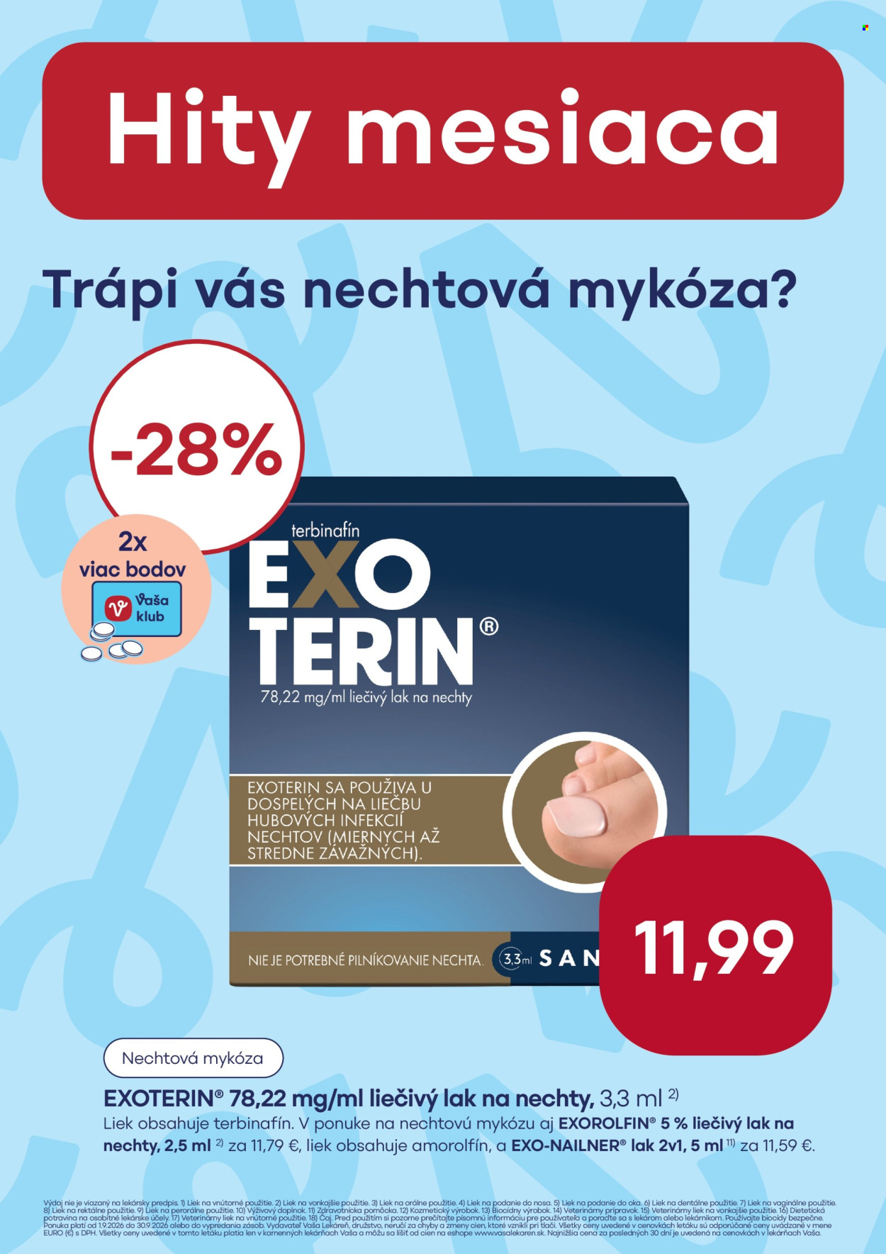 Leták Vaša lekáreň - 1.9.2026 - 30.9.2026. Strana 16