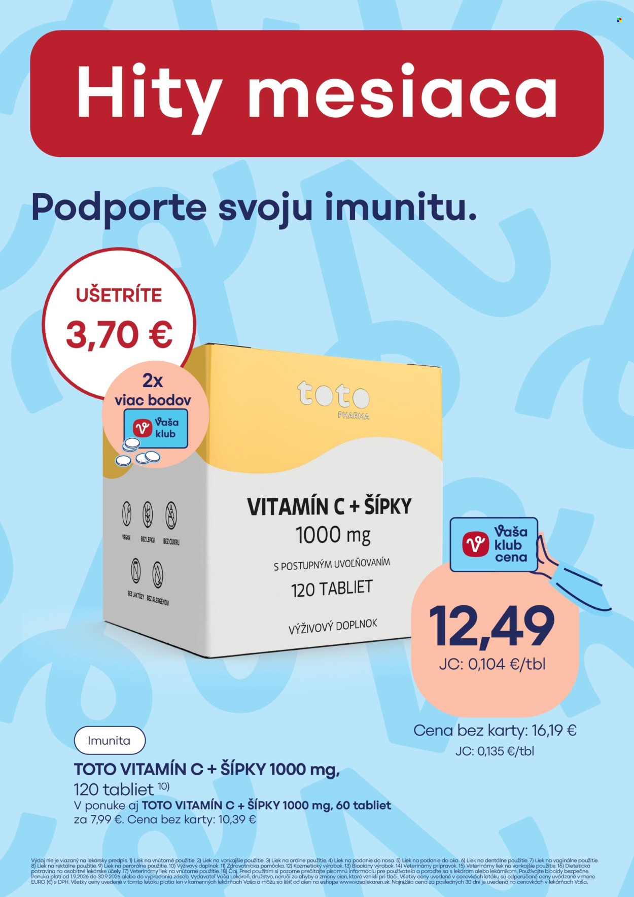 Leták Vaša lekáreň - 1.9.2026 - 30.9.2026. Strana 18