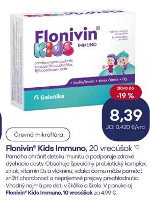 Flonivin® Kids Immuno, 20 vrecúšok