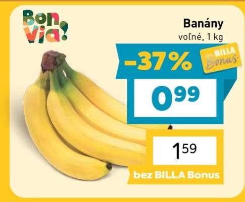 BANÁNY VOĽNÉ 1 kg