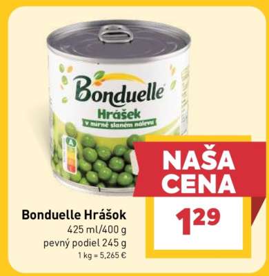 Bonduelle hrášok