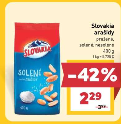 Slovakia arašidy