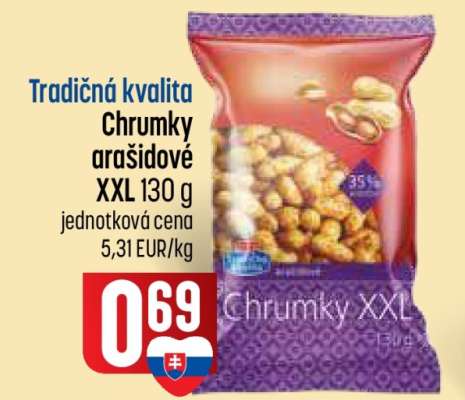 Chrumky arašidové XXL 130 g