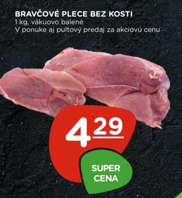 Bravčové plece bez kosti
