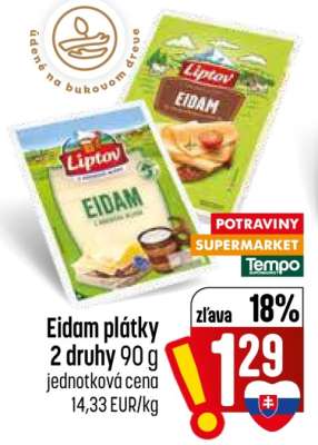 Eidam plátky