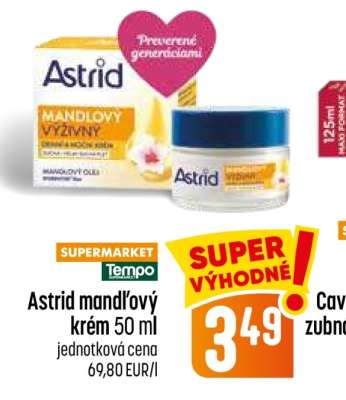 Astrid mandlový krém 50 ml