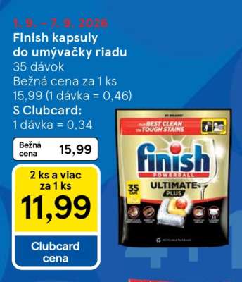 Finish kapsuly do umývačky riadu