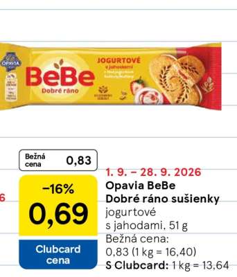 Opavia BeBe Dobré ráno sušenky
