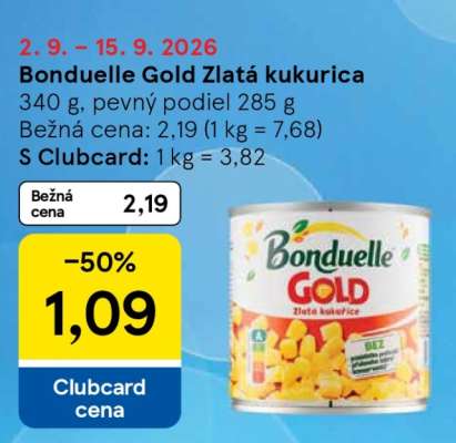 Bonduelle Gold Zlatá kukurica