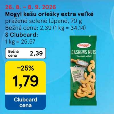 Mogyi kešu oriešky extra veľké