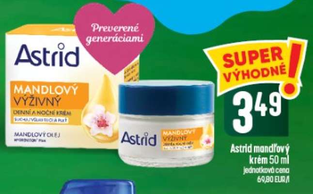 Astrid mandlový krém 50 ml