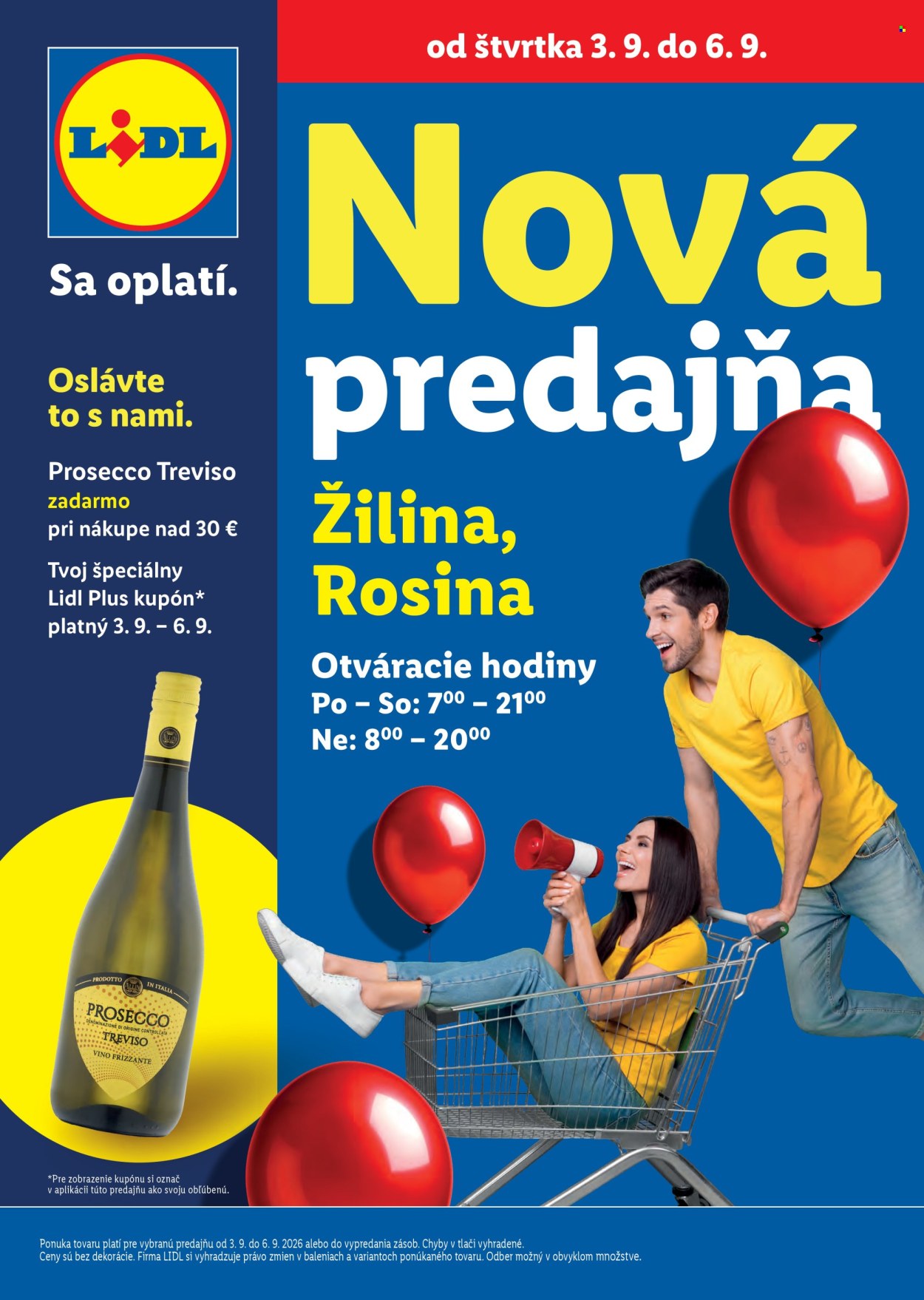 Leták Lidl - 3.9.2026 - 6.9.2026. Strana 1