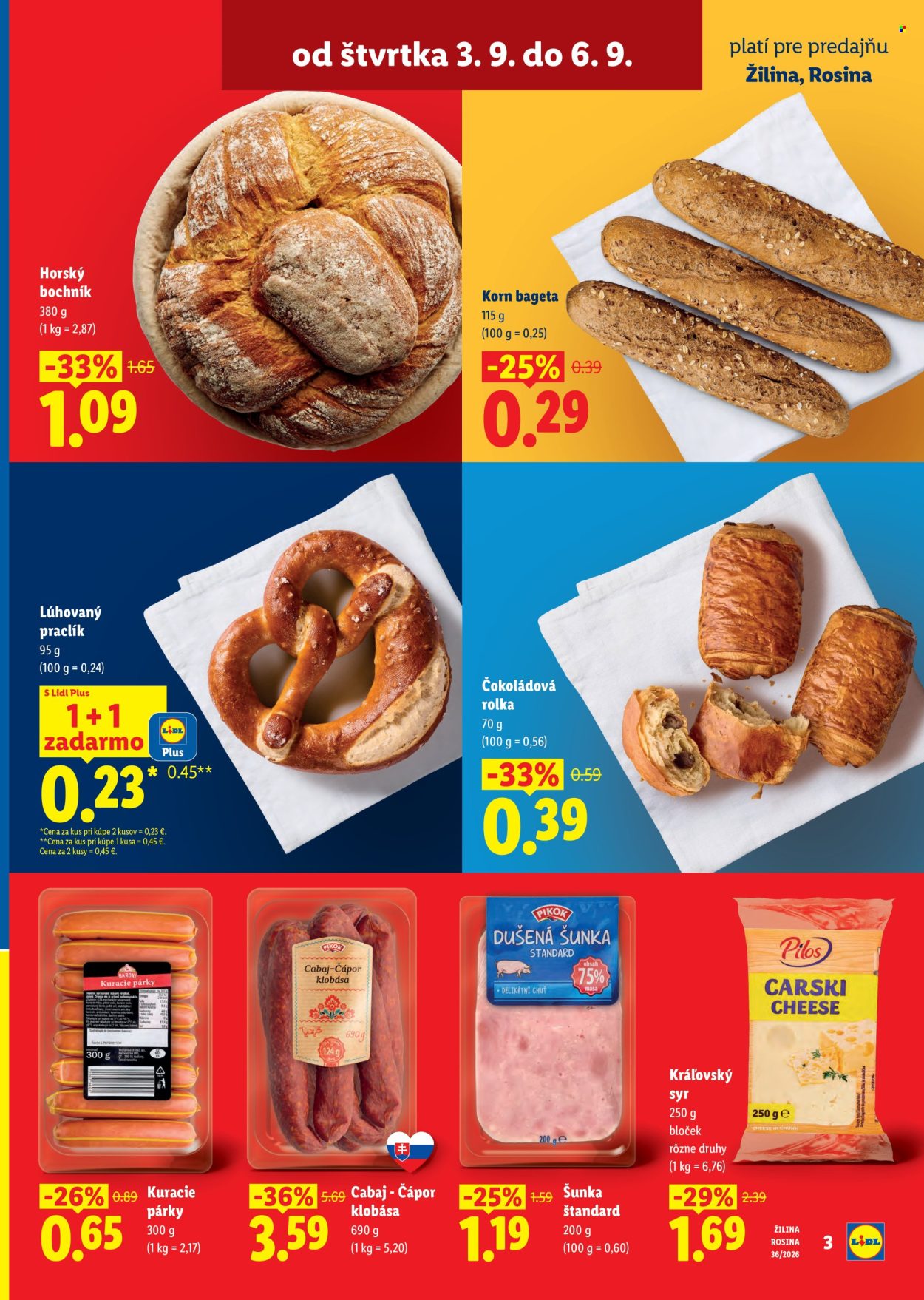 Leták Lidl - 3.9.2026 - 6.9.2026. Strana 3