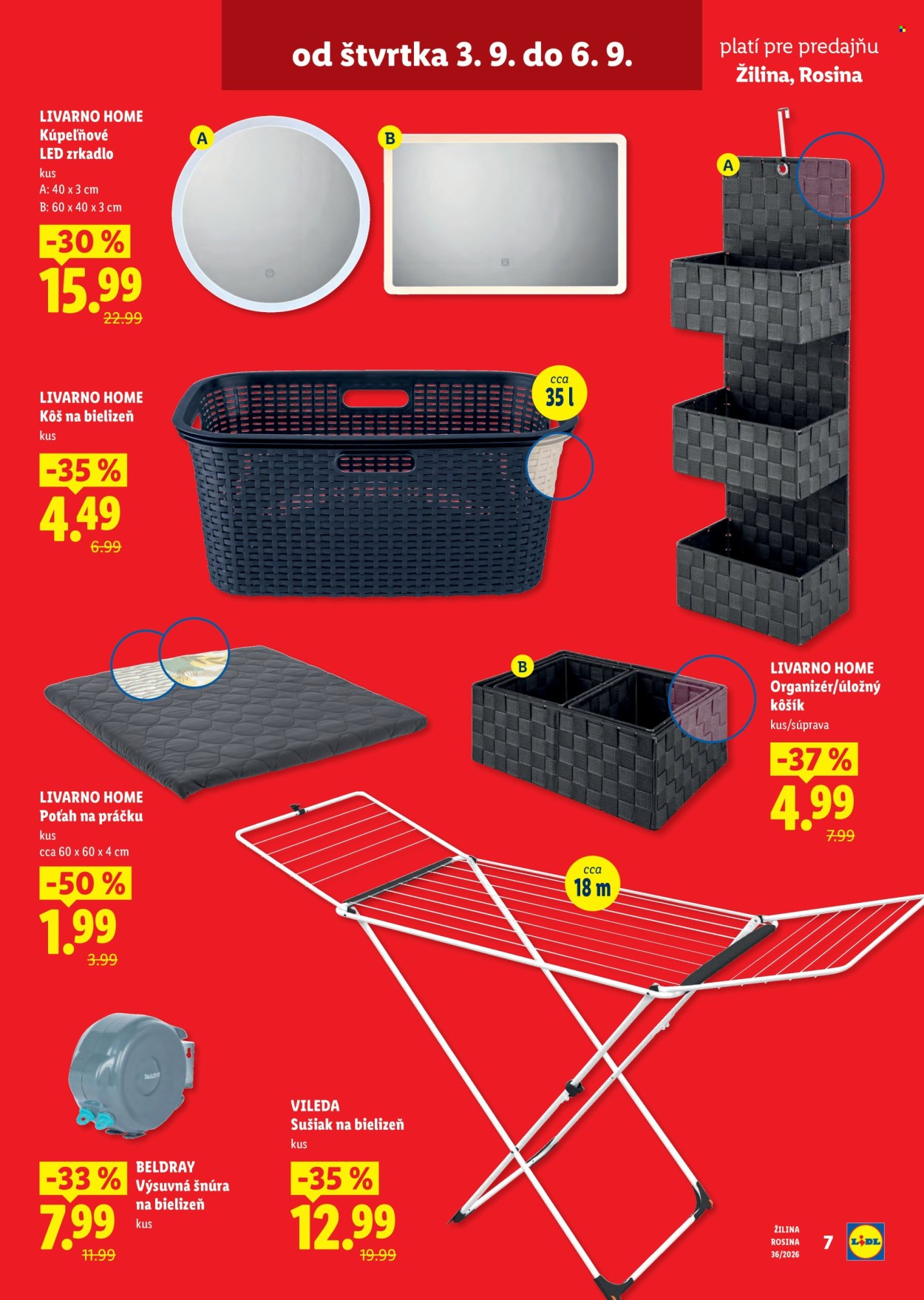 Leták Lidl - 3.9.2026 - 6.9.2026. Strana 7