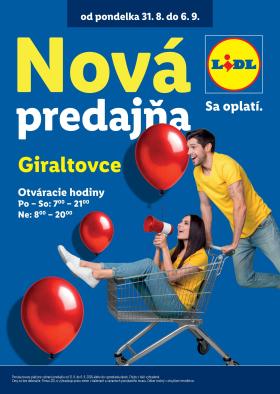 Lidl - Nová predajňa Giraltovce