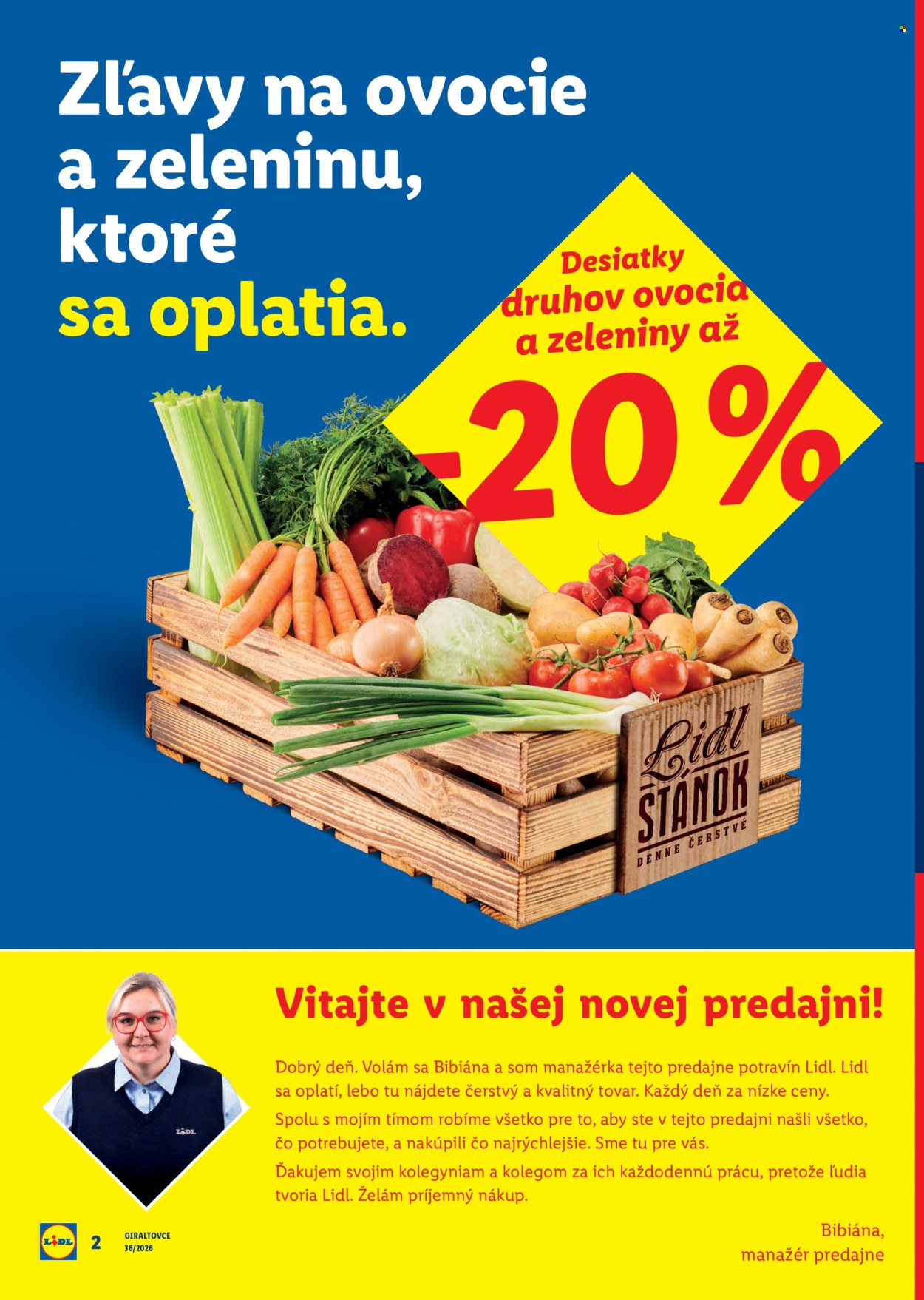 Leták Lidl - 31.8.2026 - 6.9.2026. Strana 2