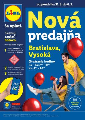 Lidl - Nová predajňa Bratislava, Vysoká
