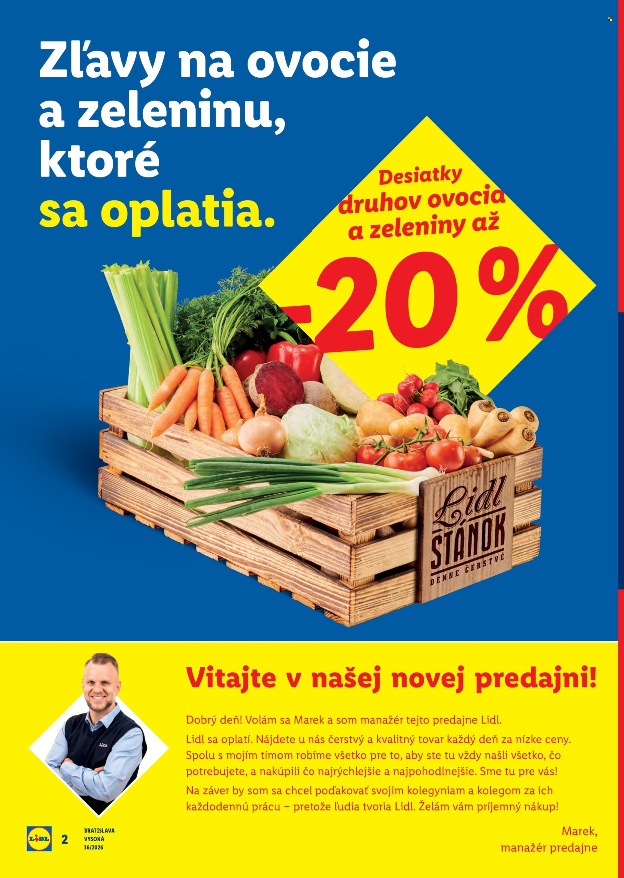 Leták Lidl - 31.8.2026 - 6.9.2026. Strana 2