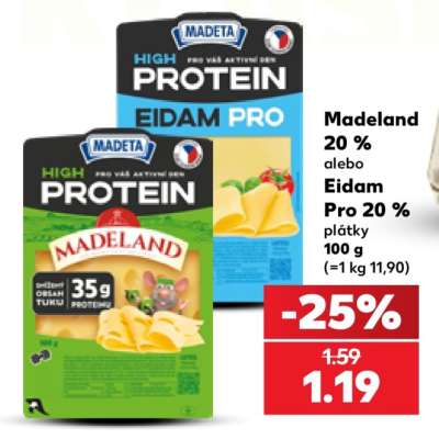 Madeland 20 % alebo Eidam Pro 20 %
