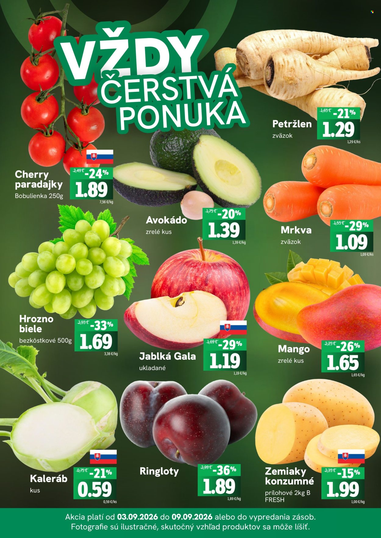 Leták FRESH - 3.9.2026 - 9.9.2026. Strana 3