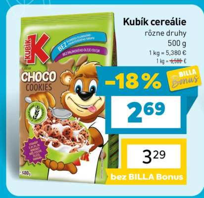 Kubík cereálie
