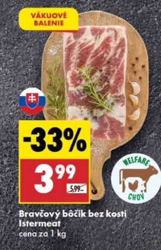Bravčový bôčik bez kosti Istermeat