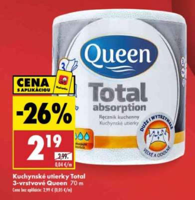 Kuchynské utierky Total 3-vrstvové Queen 70 m