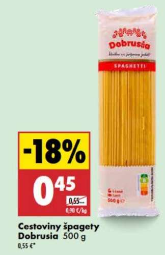 Cestoviny špagety Dobrusia 500 g