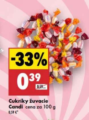 Cukríky žuvacie Candi