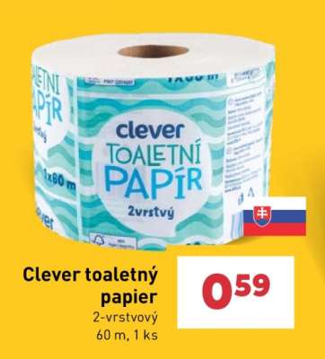 Clever toaletný papier